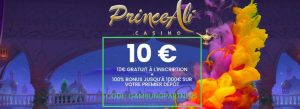 prince ali casino code bonus